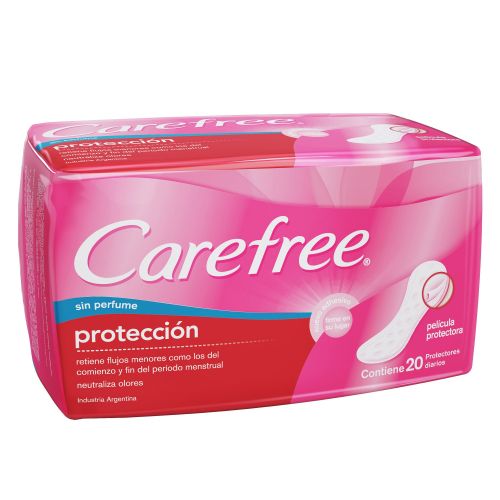 Imagen del producto: CAREFREE PROTECCIÓN SIN PERFUME X 20 (12410)