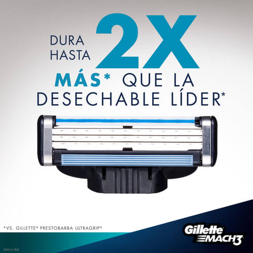 Imagen del producto: GILLETTE AFEITADORAS MACH3 DISPENSER X4 (13600)