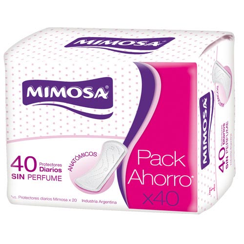 Imagen del producto: MIMOSA PROTECTOR DIARIO TRIPLEGADO X40 (18318)