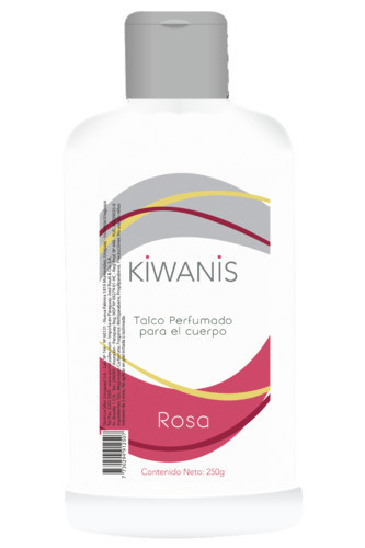 Imagen del producto: KIWANIS TALCO PERFUMADO ROSA 250 G (23536)
