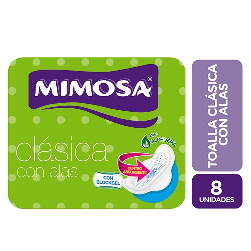 Imagen del producto: MIMOSA TOALLITA CLASICA C/A X8 (24931)