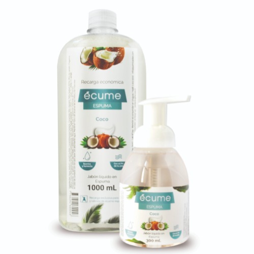 Imagen del producto: ECUME JABON ESPUMA COCO 1L + 300 (256633)