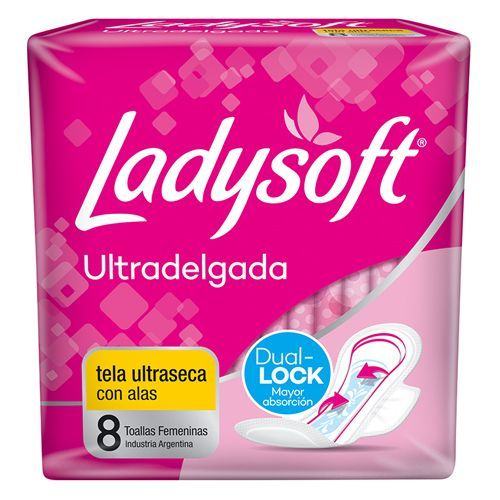 Imagen del producto: LADYSOFT ULTRADELGADA SECA DUAL C/A X8 (27425)