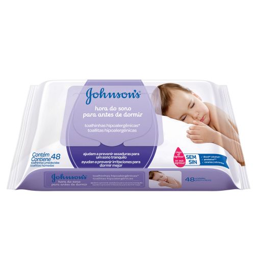 Imagen del producto: J&J TOALLITAS HUMEDAS DULCES SUEÑOS X48 (27713)