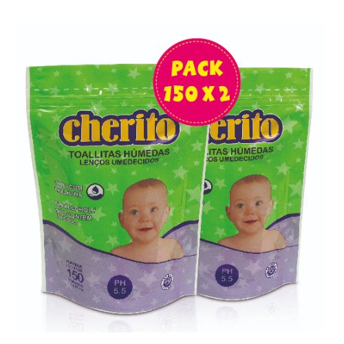 Imagen del producto: TOALLAS HUMEDAS CHERITO PACK 150 X 2 (291479)