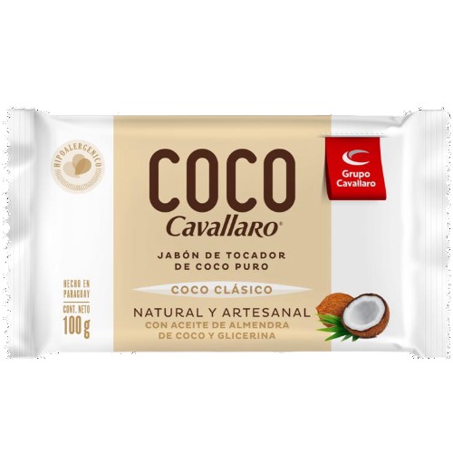 Imagen del producto: CAVALLARO JABON COCO CLASICO 100 GRS (294791)