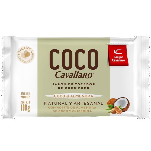 Imagen del producto: CAVALLARO JABON COCO ALMENDRA 100 GRS (294985)