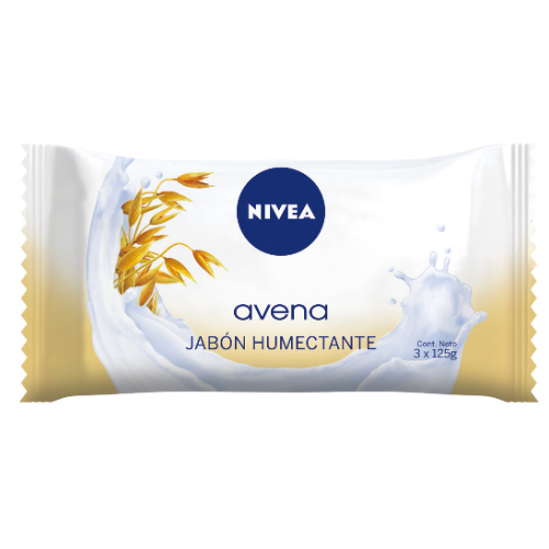 Imagen del producto: NIVEA JABON AVENA 3X125G  (294987)