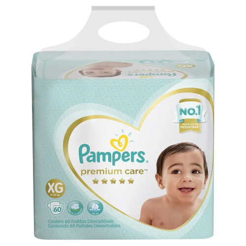 Imagen del producto: PAMPERS PREMIUN CARE F. BAG XG (313945)
