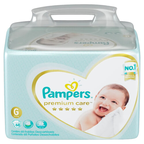 Imagen del producto: PAMPERS PREMIUM CARE F. BAG G-68 PAN (314147)