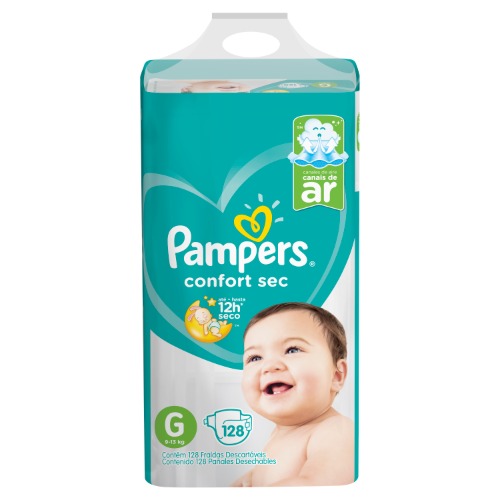 Imagen del producto: PAMPERS C. SEC FORTE BAG G X 128  (324472)