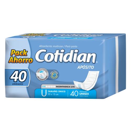 Imagen del producto: COTIDIAN APOSITO 40 UNIDADES (325080)