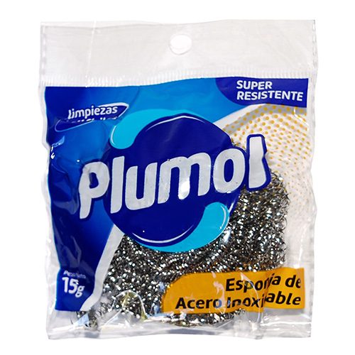 Imagen del producto: ESPONJA PLUMOL  ACERO 15 GRS (335721)