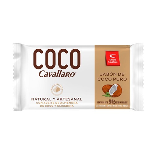 Imagen del producto: JABON DE COCO CAVALLARO BARRA 200 GR (347108)