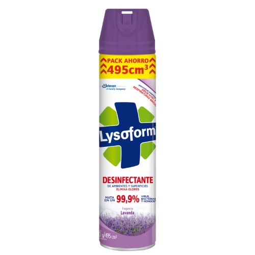 Imagen del producto: LYSOFORM AEROSOL LAVANDA 495ML (352615)