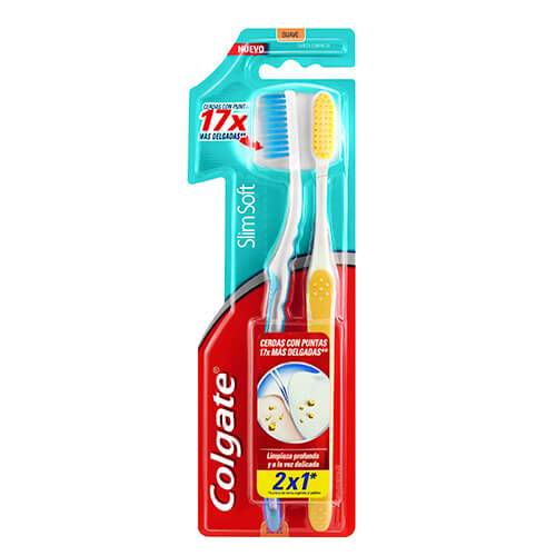Imagen del producto: COLGATE CEPILLO SLIM SOFT BASE 2X1 (68684)