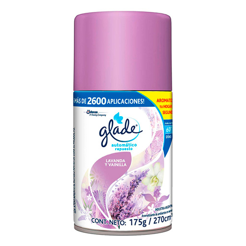 Imagen del producto: GLADE AUTOMATICO REP. LAV. Y VAIN. 175 G (70268)