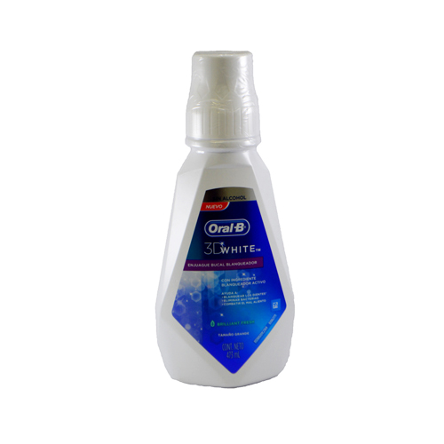 Imagen del producto: ORAL B ENJUAGUE 3D WHITE 473 ML. (73435)