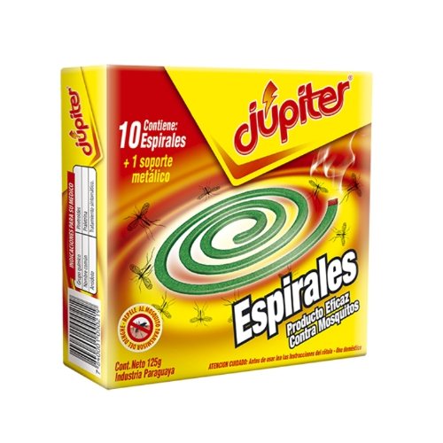 Imagen del producto: JUPITER ESPIRAL TRADICIONAL 10 UNID (76782)