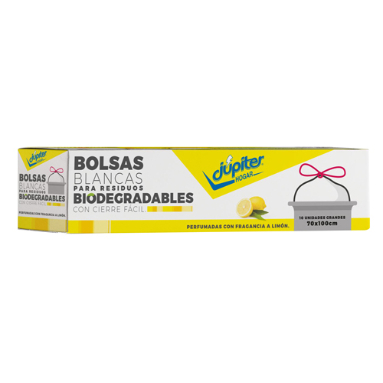 Imagen del producto: JUPITER BOLSA RESIDUOS 70X100 LIMON X10 (87244)