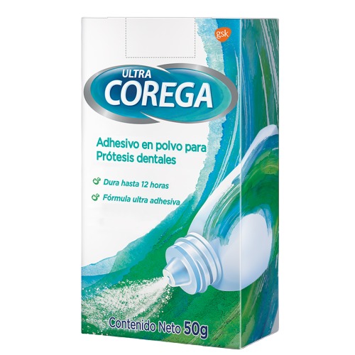 Imagen del producto: COREGA ULTRA POLVO ADHESIVO 50 GRS. (98507)