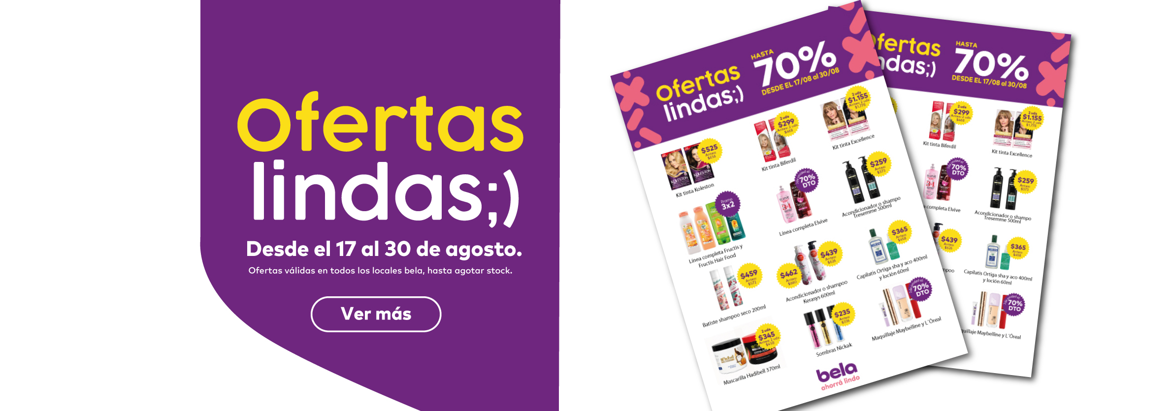 Ofertas lindas Agosto 26: Ofertas lindas